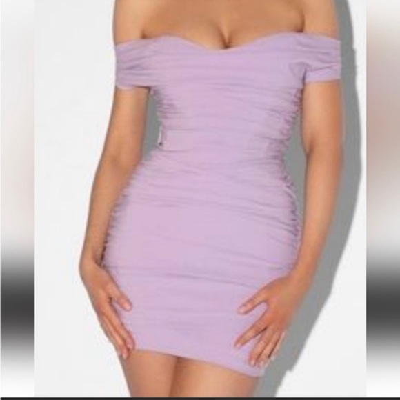 Heiress Beverly Hills woman’s lilac corset dress bodycon tight fit size xs -xxs - Picture 1 of 11
